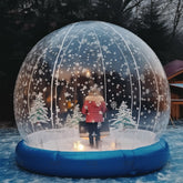 NB-TE049 Wholesale Price Christmas snow globe Tent Indoor Event Gender Snowball inflatable Snowglobe